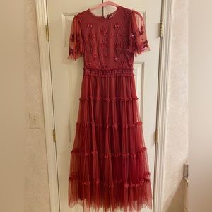 Ivy City Co Red Anastasia Dress xs